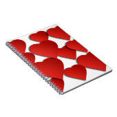 レッドラブハート ノートブック (右側)