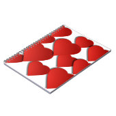 レッドラブハート ノートブック (左側)