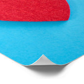 レッドラブハート ポスター (角)