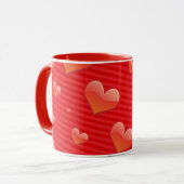 レッドラブハート マグカップ (正面左)