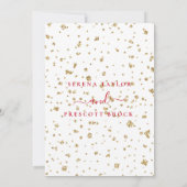 レッドラブバラ結婚式招待状 招待状 (裏面)