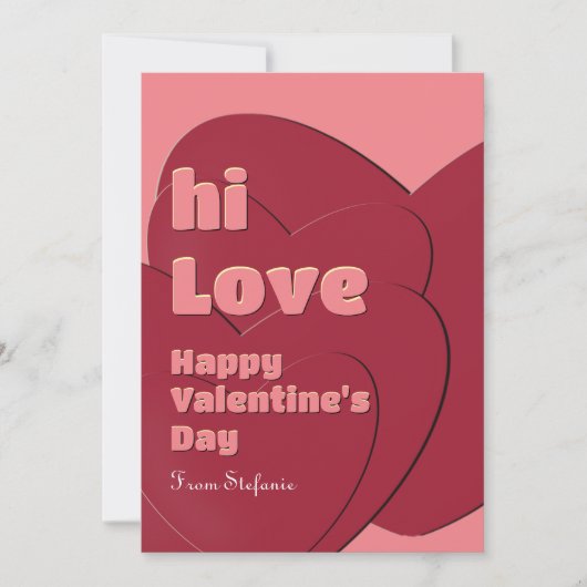 レッドラブバレンタインデーのカード シーズンカード (正面)