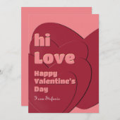 レッドラブバレンタインデーのカード シーズンカード (正面/裏面)