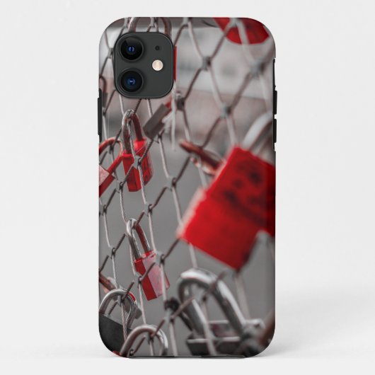 レッドラブパドロック Case-Mate iPhoneケース (裏面)