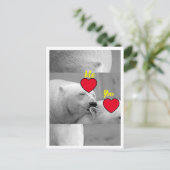 レッドラブポーラーベア ポストカード (スタンド正面)