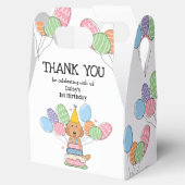 レッドラブラドードル誕生日サンキューペアボックス フェイバーボックス (オープン)