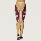 レッドランジェリーハートレースAIアート レギンス (裏面)