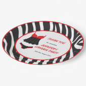 レッドランジェリーパーティー感謝祭 ペーパープレート (アングル)