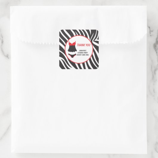 レッドランジェリー パーティー サンクス スクエアシール (バッグ)