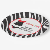 レッドランジェリー パーティー サンクス ペーパープレート (アングル)