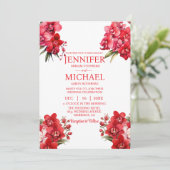 レッドランズウィンターサマー結婚式招待状 招待状 (スタンド正面)