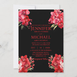 レッドランズウィンターサマー結婚式招待状 招待状