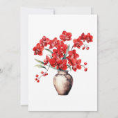 レッドランズウィンターサマー結婚式招待状 招待状 (裏面)