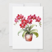 レッドランズウィンターサマー結婚式招待状 招待状 (裏面)