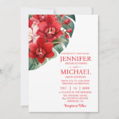 レッドランズウィンターサマー結婚式招待状 招待状 (正面)