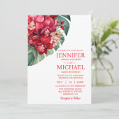 レッドランズウィンターサマー結婚式招待状 招待状 (スタンド正面)