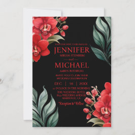 レッドランズウィンターサマー結婚式招待状 招待状