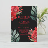 レッドランズウィンターサマー結婚式招待状 招待状 (スタンド正面)