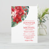 レッドランズウィンターサマー結婚式招待状 招待状 (スタンド正面)