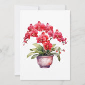 レッドランズウィンターサマー結婚式招待状 招待状 (裏面)