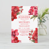 レッドランズウィンターサマー結婚式招待状 招待状 (スタンド正面)