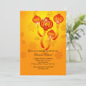 レッドランタン中国のズ招待状 招待状 (スタンド正面)