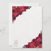 レッドランチェロプリンセスキンセアニェラ 招待状 (裏面)