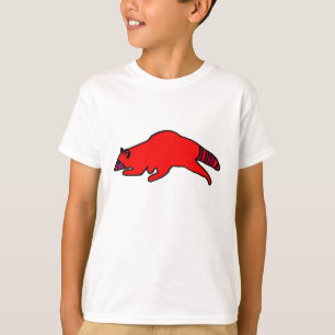 レッドランニングのアライグマ Tシャツ