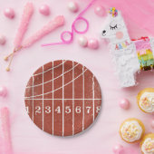 レッドランニングスタイルトラック動揺して紙プレート ペーパープレート (パーティー)