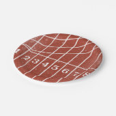 レッドランニングスタイルトラック動揺して紙プレート ペーパープレート (アングル)