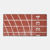 レッドランニングスタイルトラック動揺して デスクマット (正面)