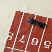 レッドランニングスタイル動揺してビーチタオル ビーチタオル (インサイチュ)