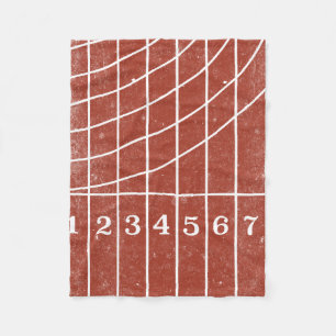 レッドランニングスタイル動揺してフリースブランケット フリースブランケット