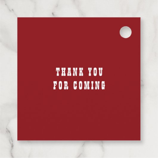 レッドランブルファーストノックアウトボクシング誕生日 フェイバータグ (裏面)