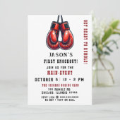 レッドランブルファーストノックアウトボクシング誕生日 招待状 (スタンド正面)