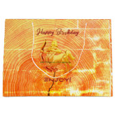 レッドラージ射手座誕生日 ラージペーパーバッグ (正面)