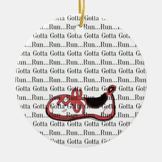 レッドラ走ンナー セラミックオーナメント (正面)