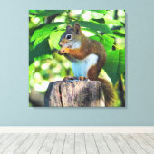 レッドリスポートレート キャンバスプリント (インサイチュ (ウッドフロア))