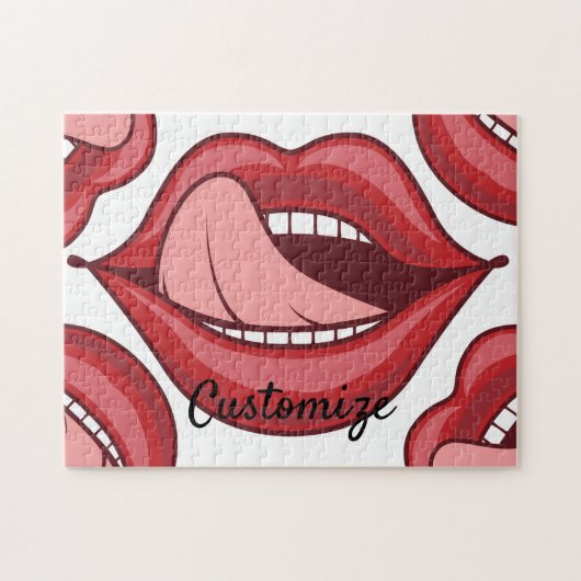 レッドリップオープンマウスサンダー_コーブ ジグソーパズル (横)