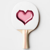 レッドリップキスハート 卓球ラケット (裏面)