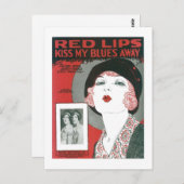 レッドリップキスマイブルース遠くにソングブックカバー ポストカード (正面/裏面)