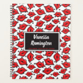 レッドリップキスリップスティック&美しいディストリビューターカスタム プランナー手帳 (正面)