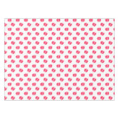 レッドリップキス口紅キスバレンタインデー愛 テーブルクロス (正面(横))