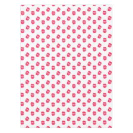 レッドリップキス口紅キスバレンタインデー愛 テーブルクロス