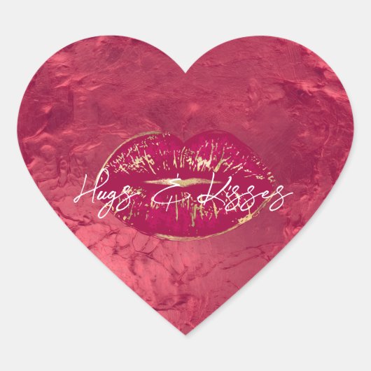 レッドリップキス ハートシール (正面)