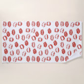 レッドリップキス ビーチタオル (正面)