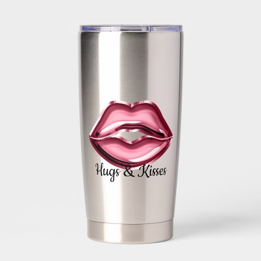 レッドリップキス 保温保冷タンブラー (正面)