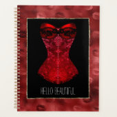 レッドリップコルセット プランナー手帳 (正面)