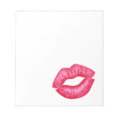 レッドリップスティックキスメモ帳 ノートパッド (正面)