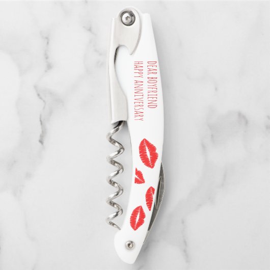 レッドリップスティックキス親愛ボーイフレンド記念日 ソムリエナイフ (正面)